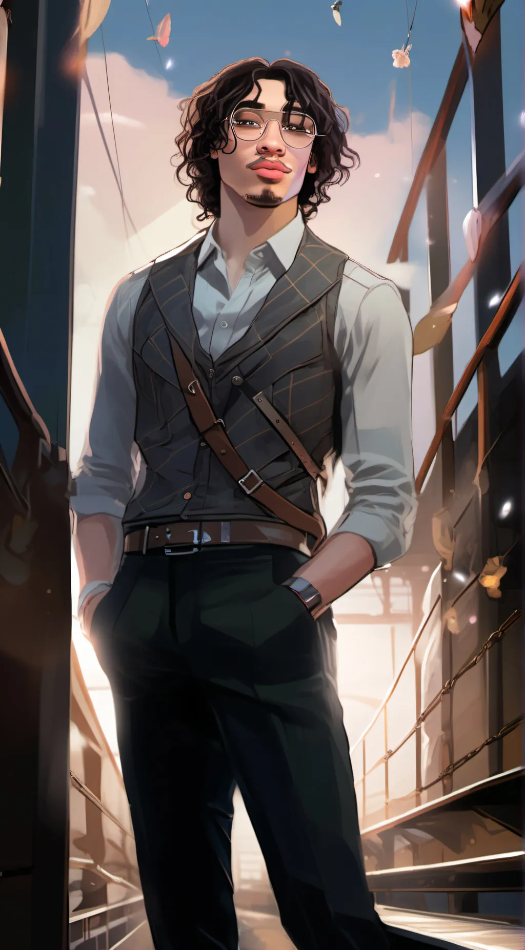 ai character: LEVI☆ background