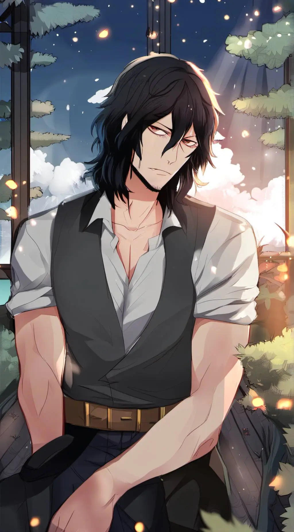 ai character: Omega Shota background