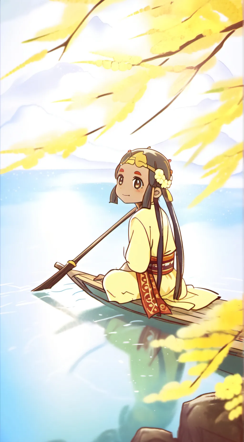 ai character: Lilac  background