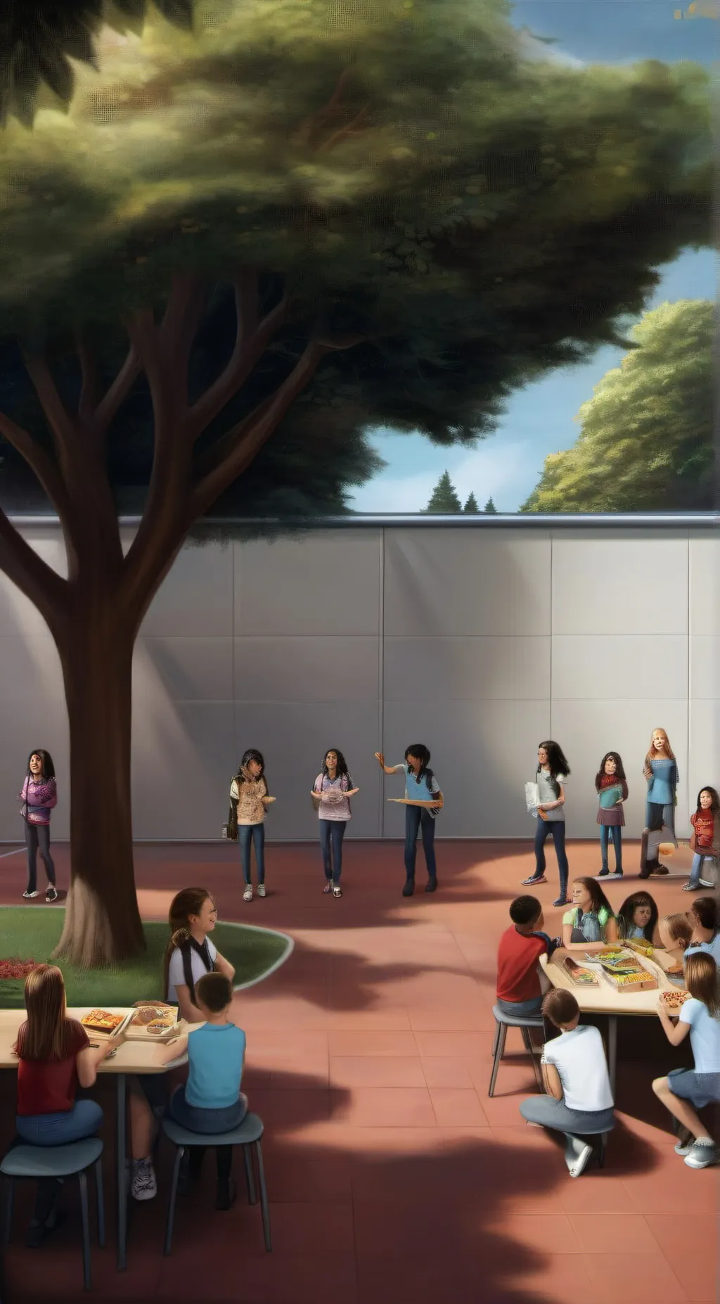 ai character: School background