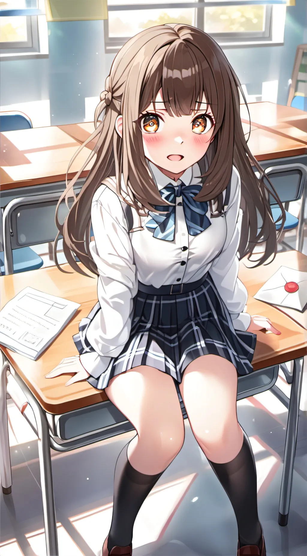 ai character: Coral  background