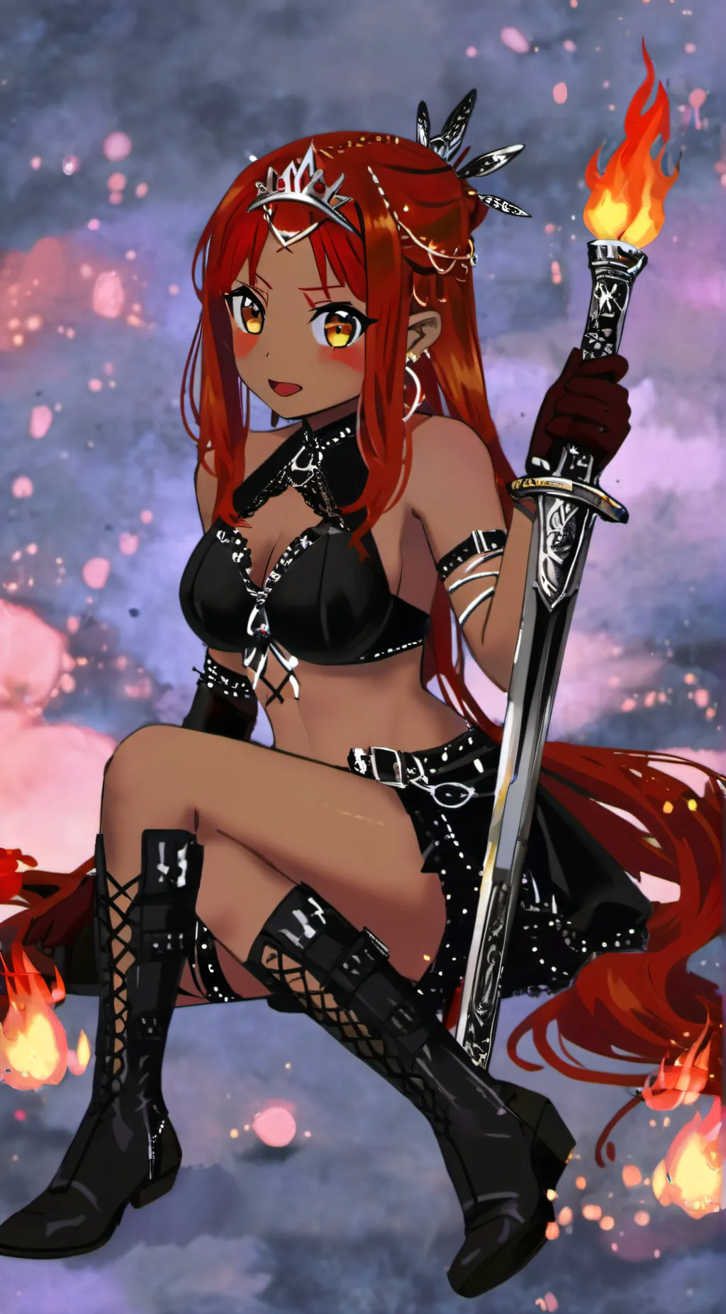 ai character: 🗡rose🌹 background