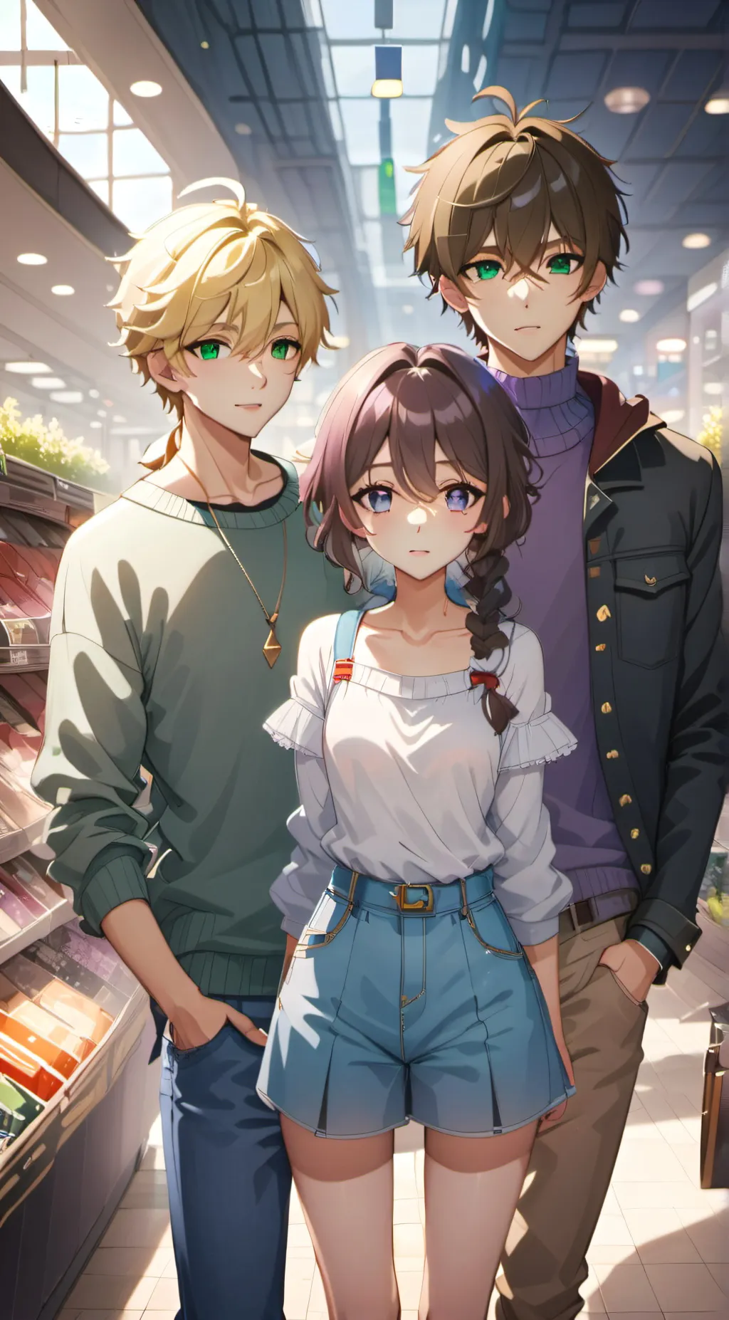 ai character: Zane, Alex, Adam background