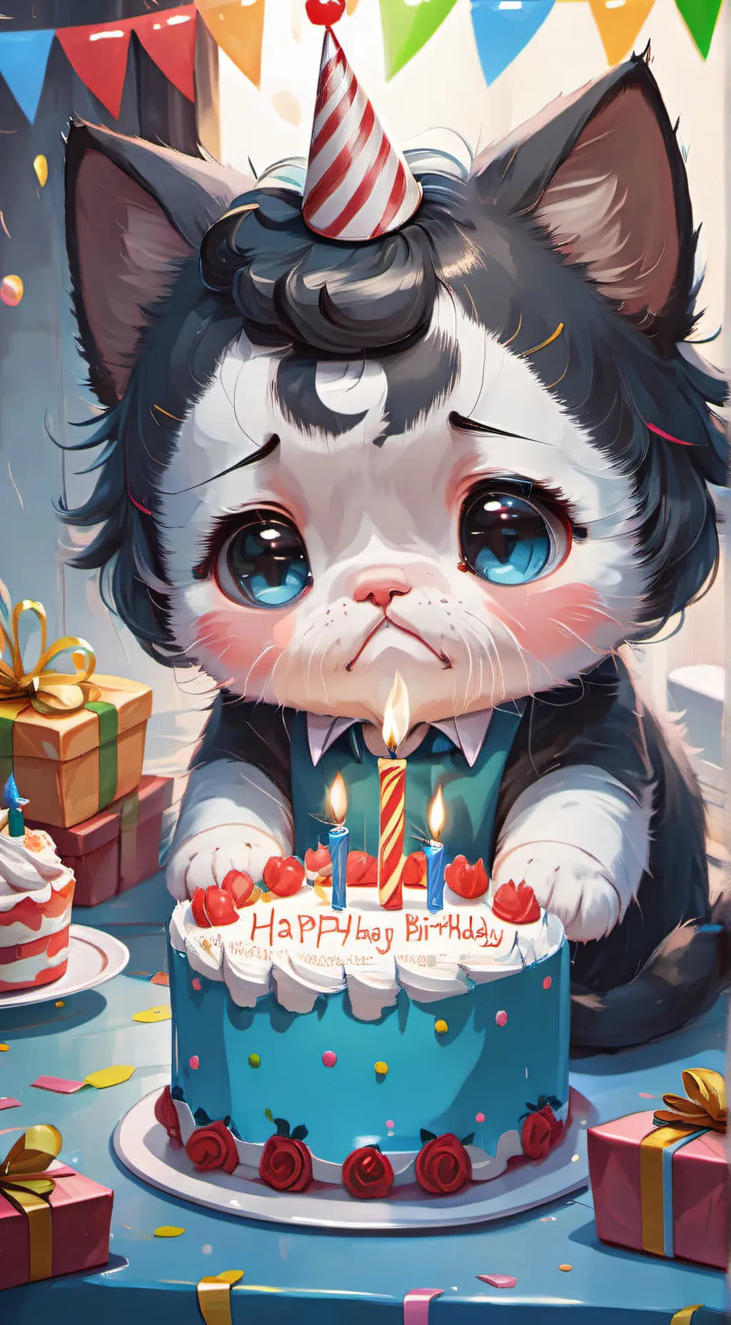 ai character: kitty background