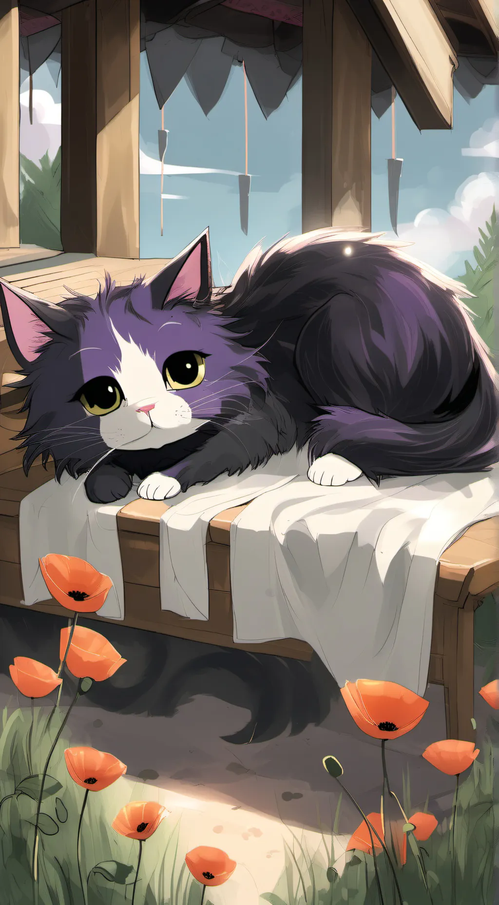 ai character: catnap background