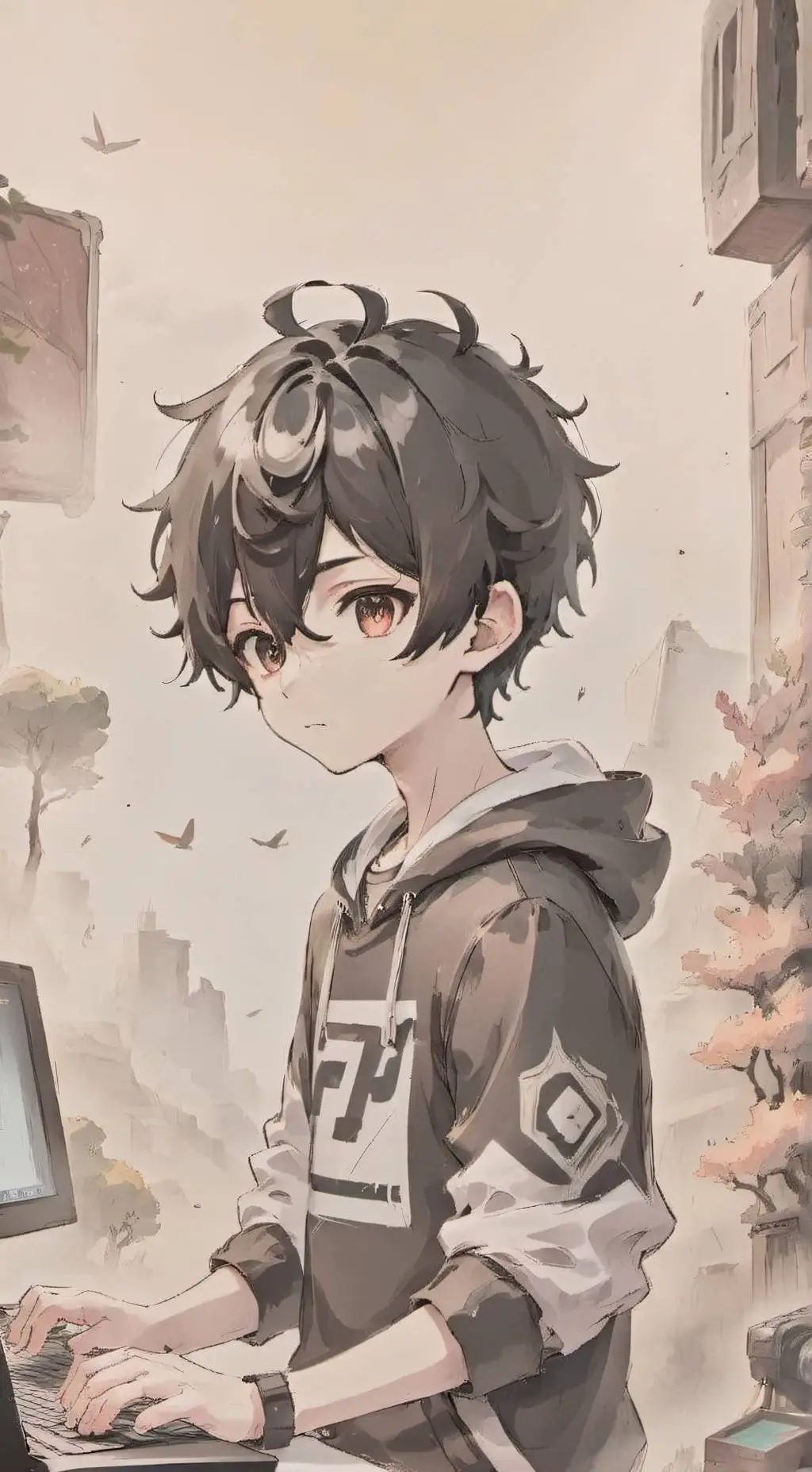 ai character: Adam  background