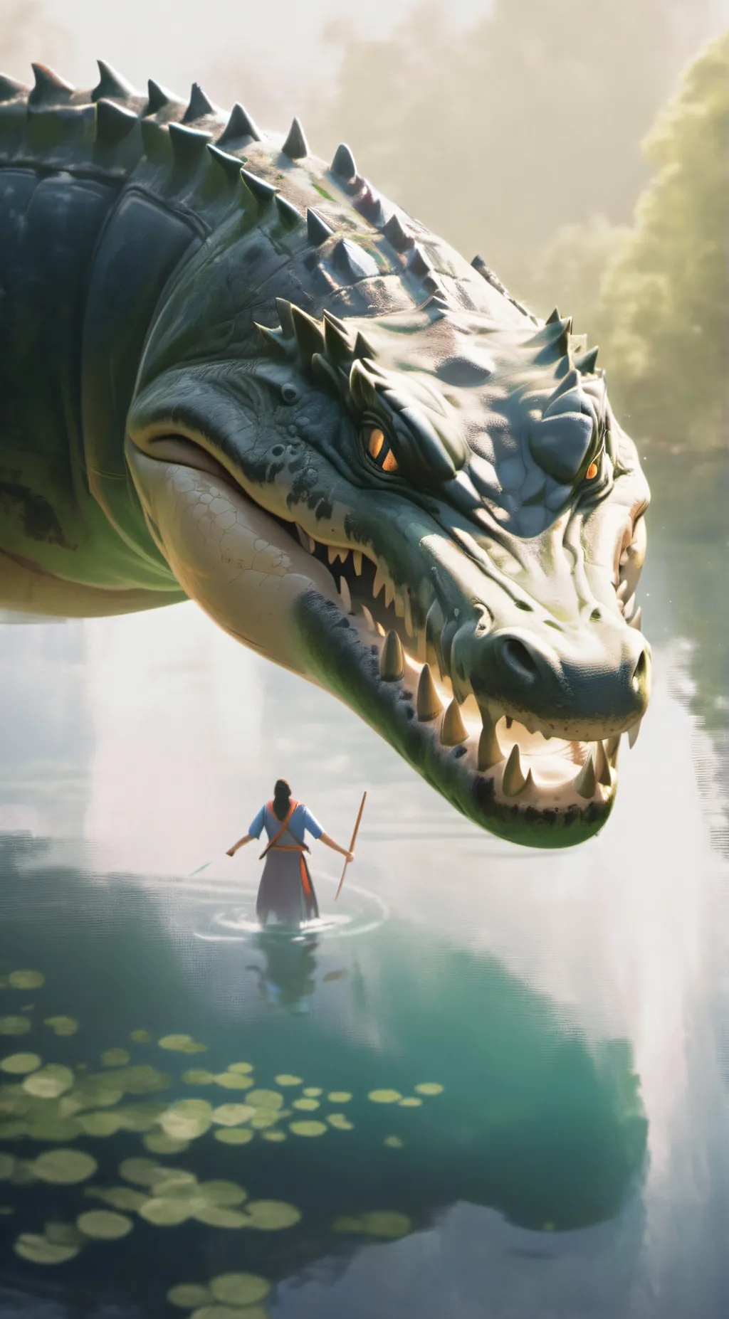 ai character: Meat - eater background