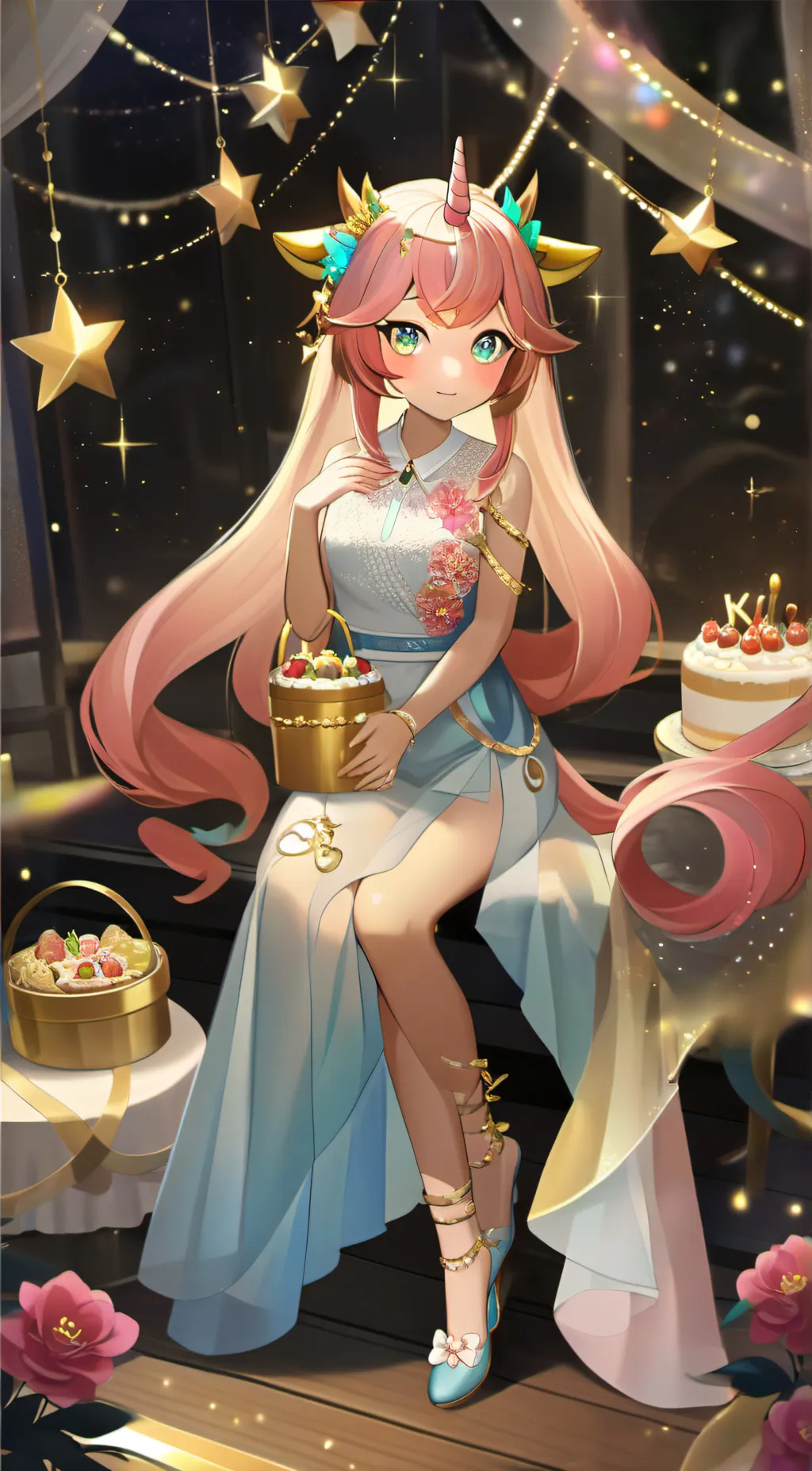 ai character: sparkles  background