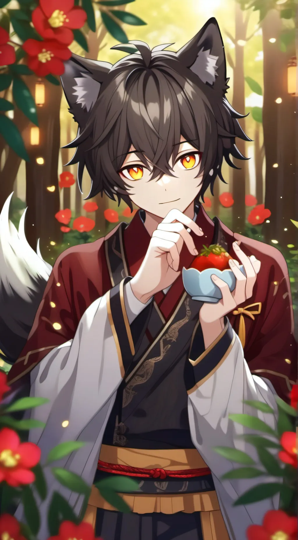 ai character: Kaachan  background