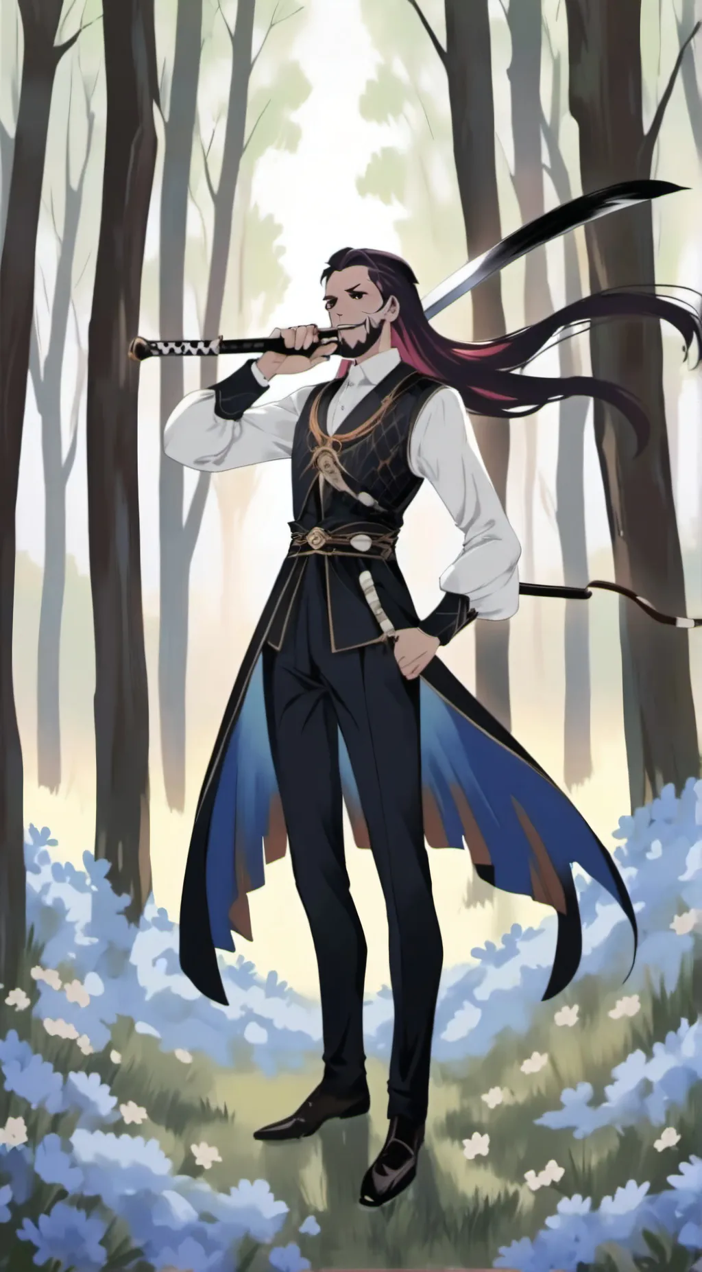 ai character: MONKEY FUCKU background