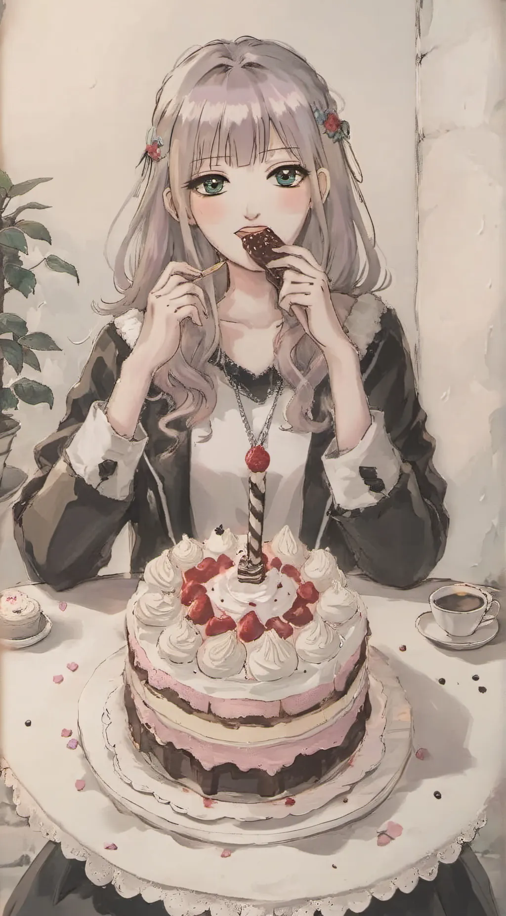 ai character: cutie  background