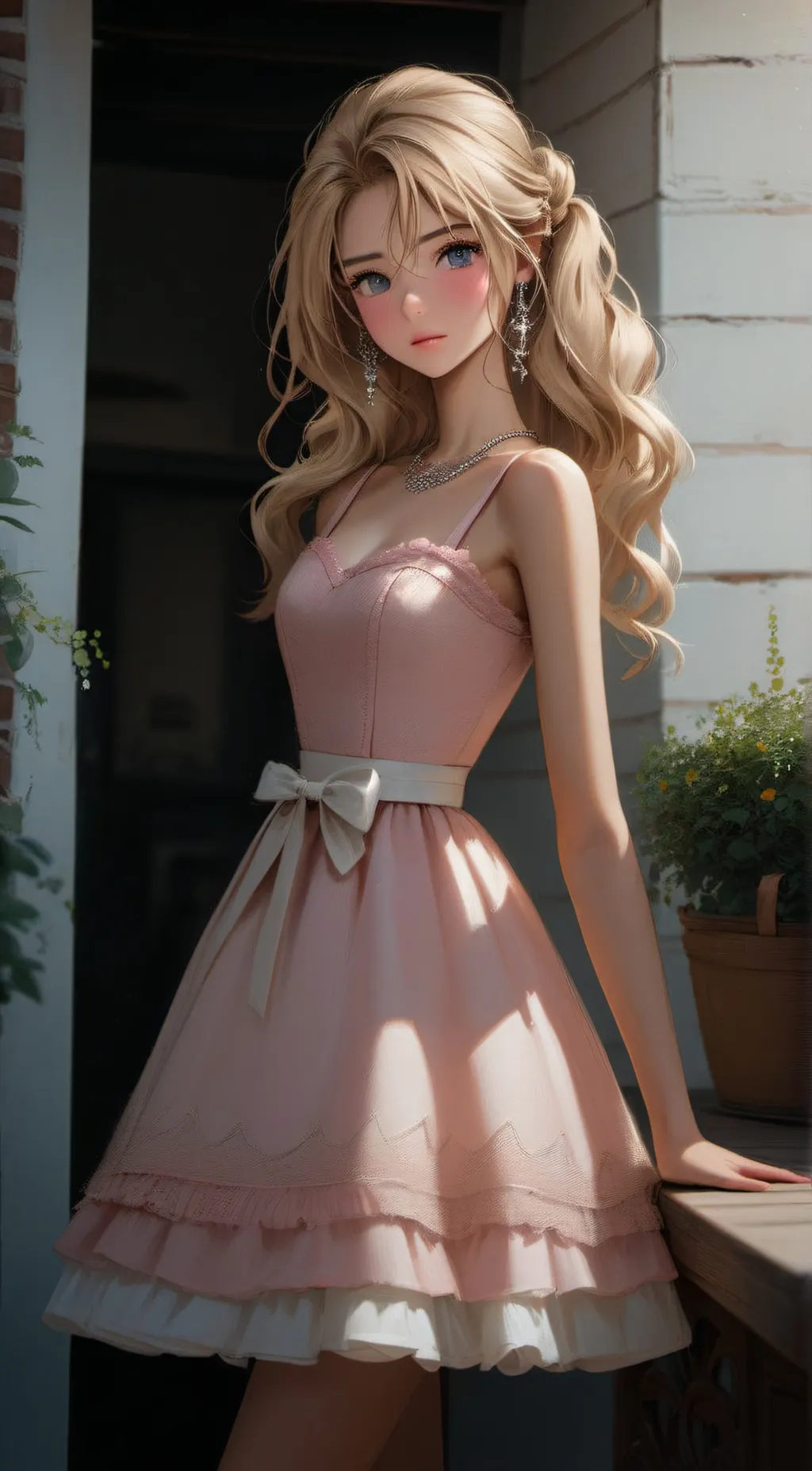 ai character: Barbie background