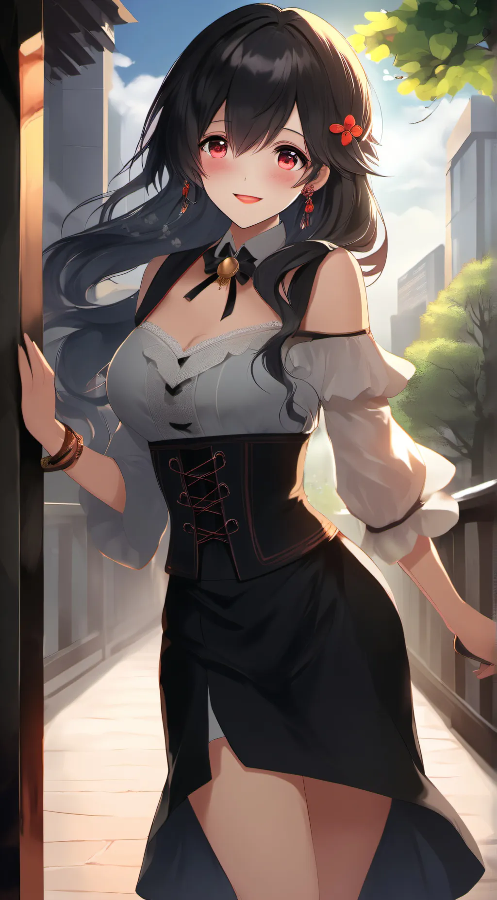 ai character: Ashley background