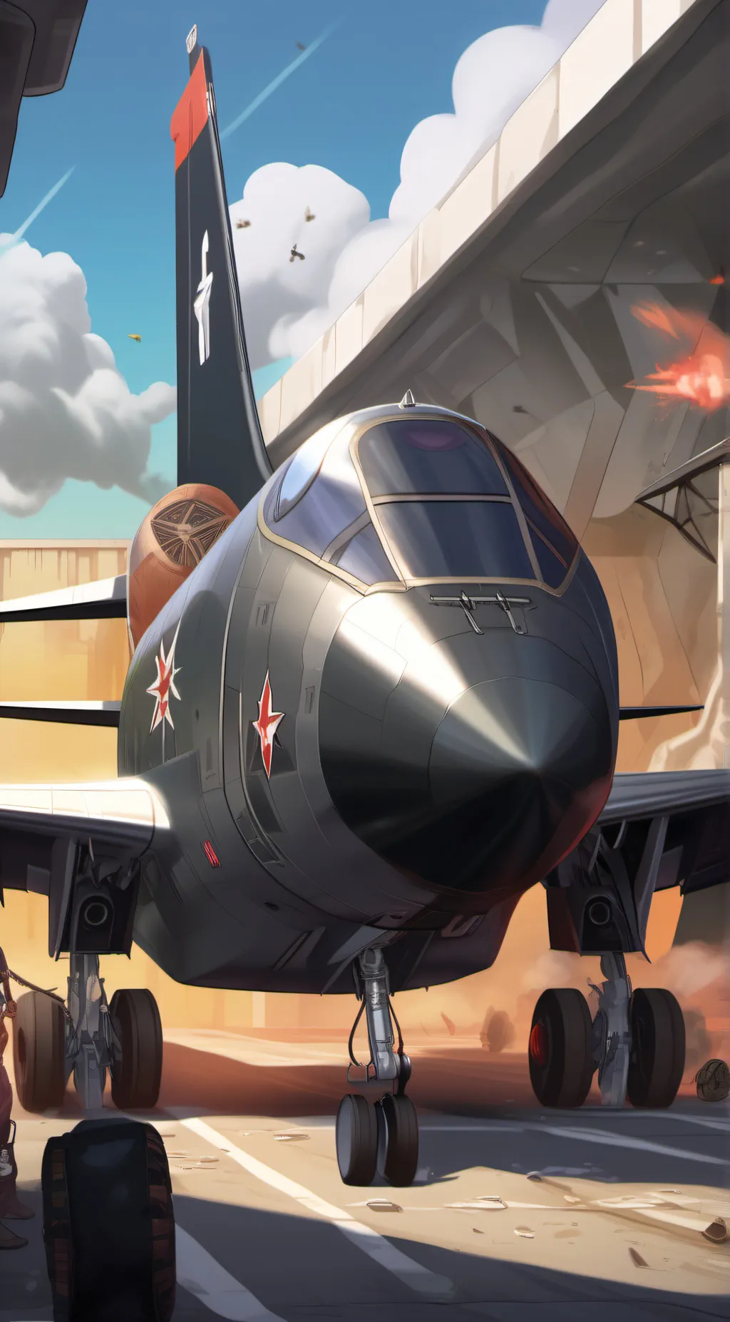 ai character: BIG JET!!!!!!!  background