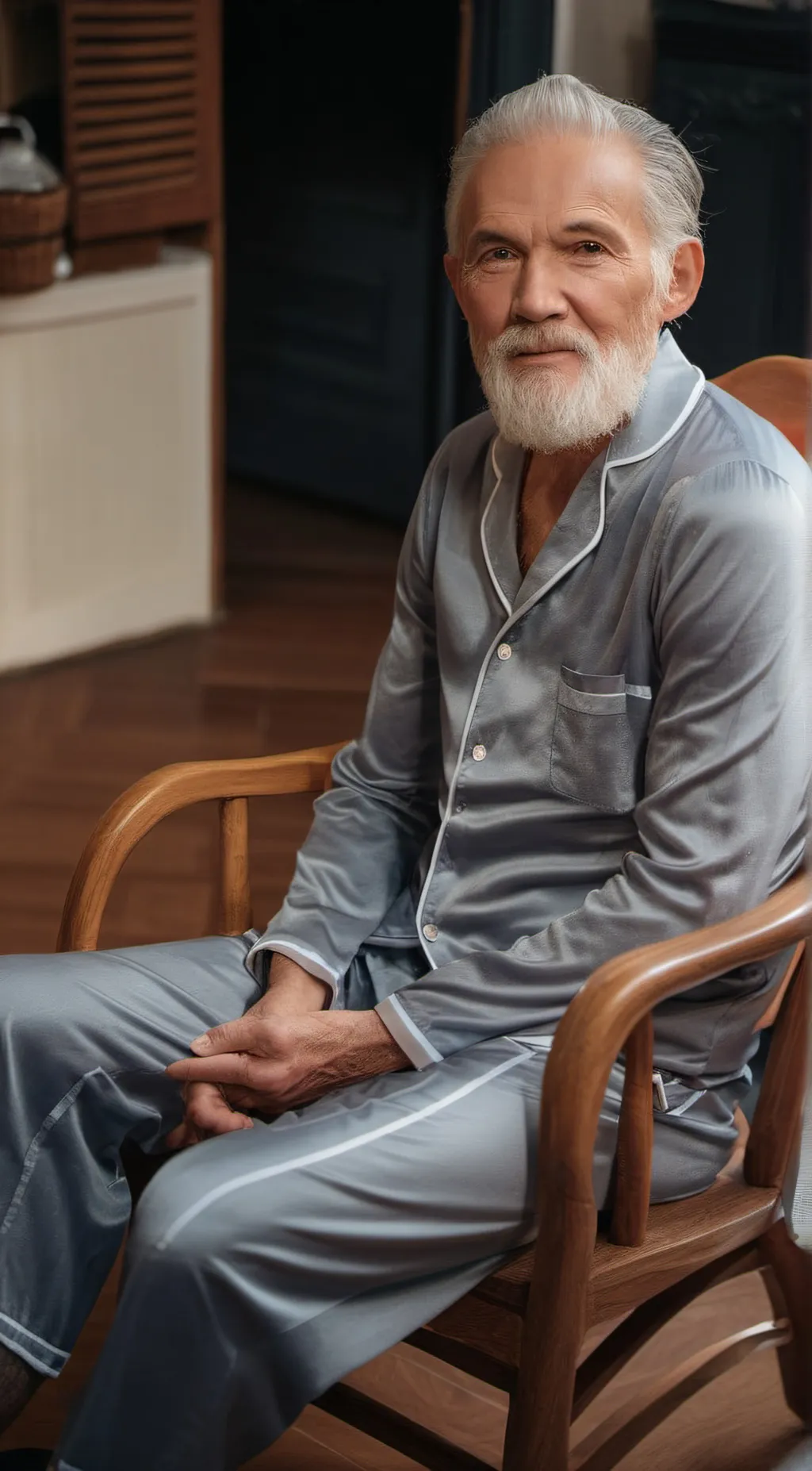 ai character: Great grandad Sam  background