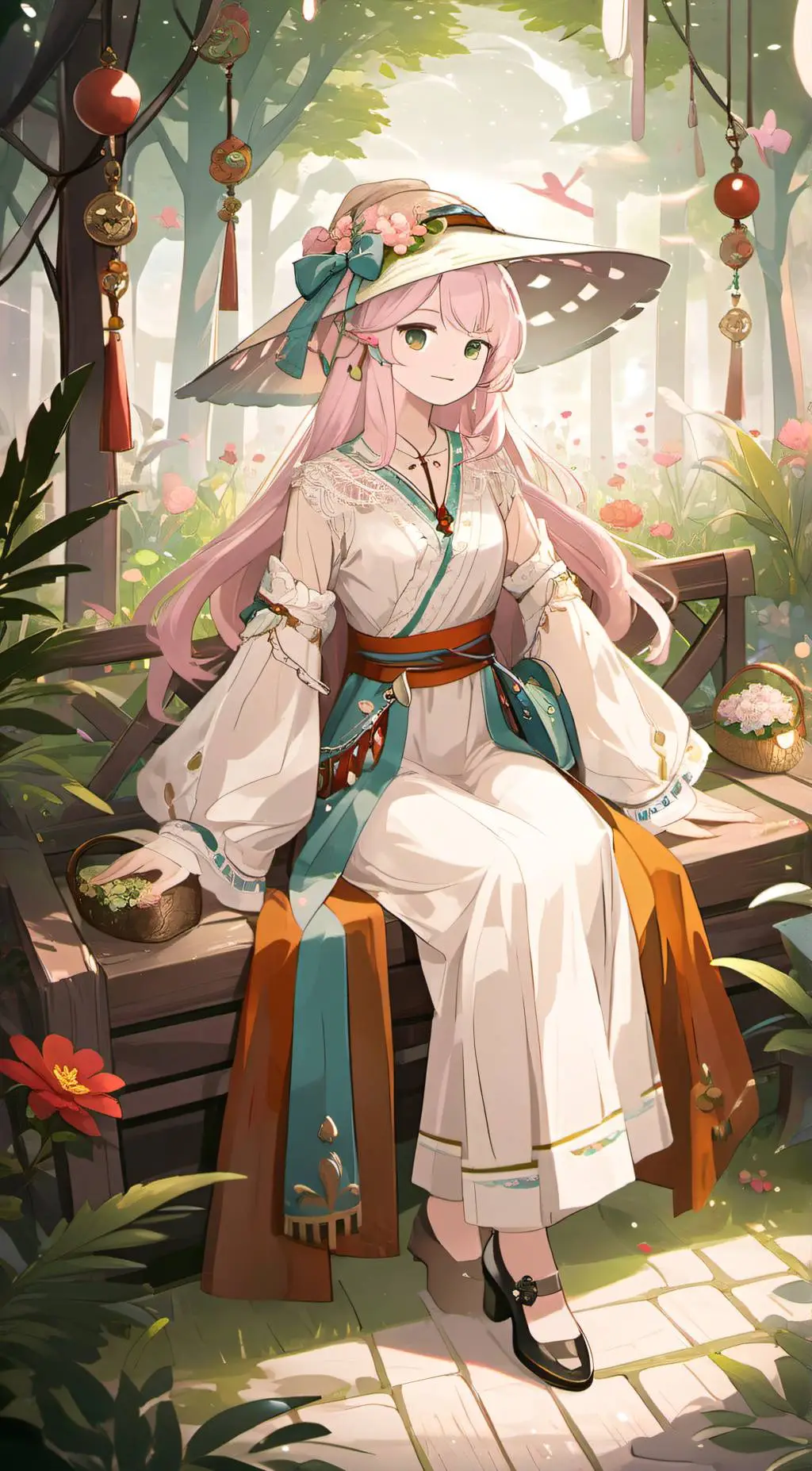 ai character: 🌷Rose Lee☁️ background