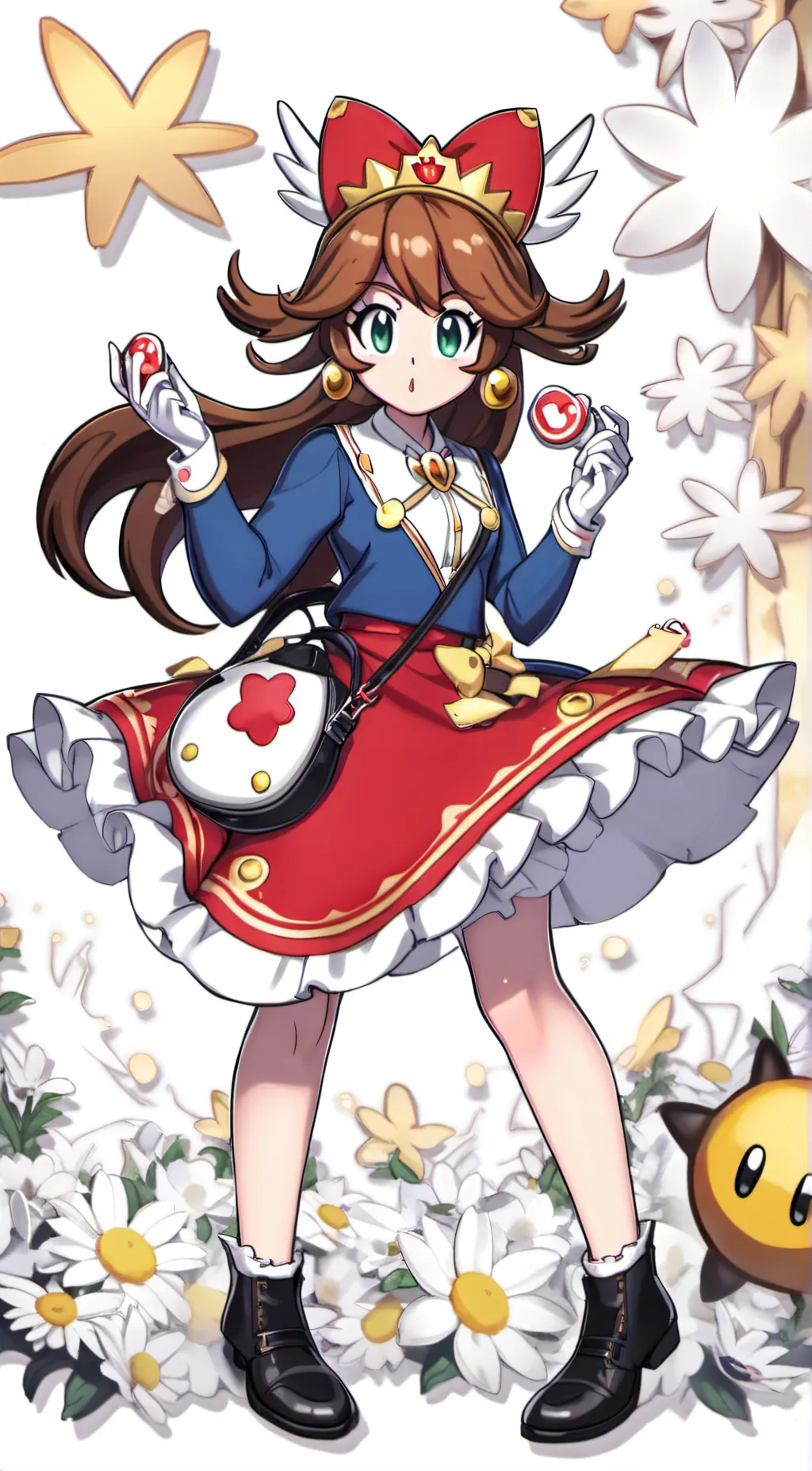 ai character: princess daisy  background