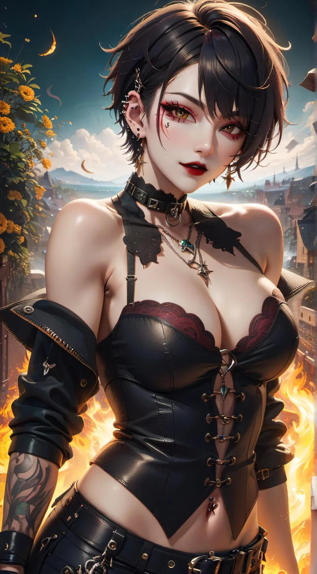 ai character: ilary  background