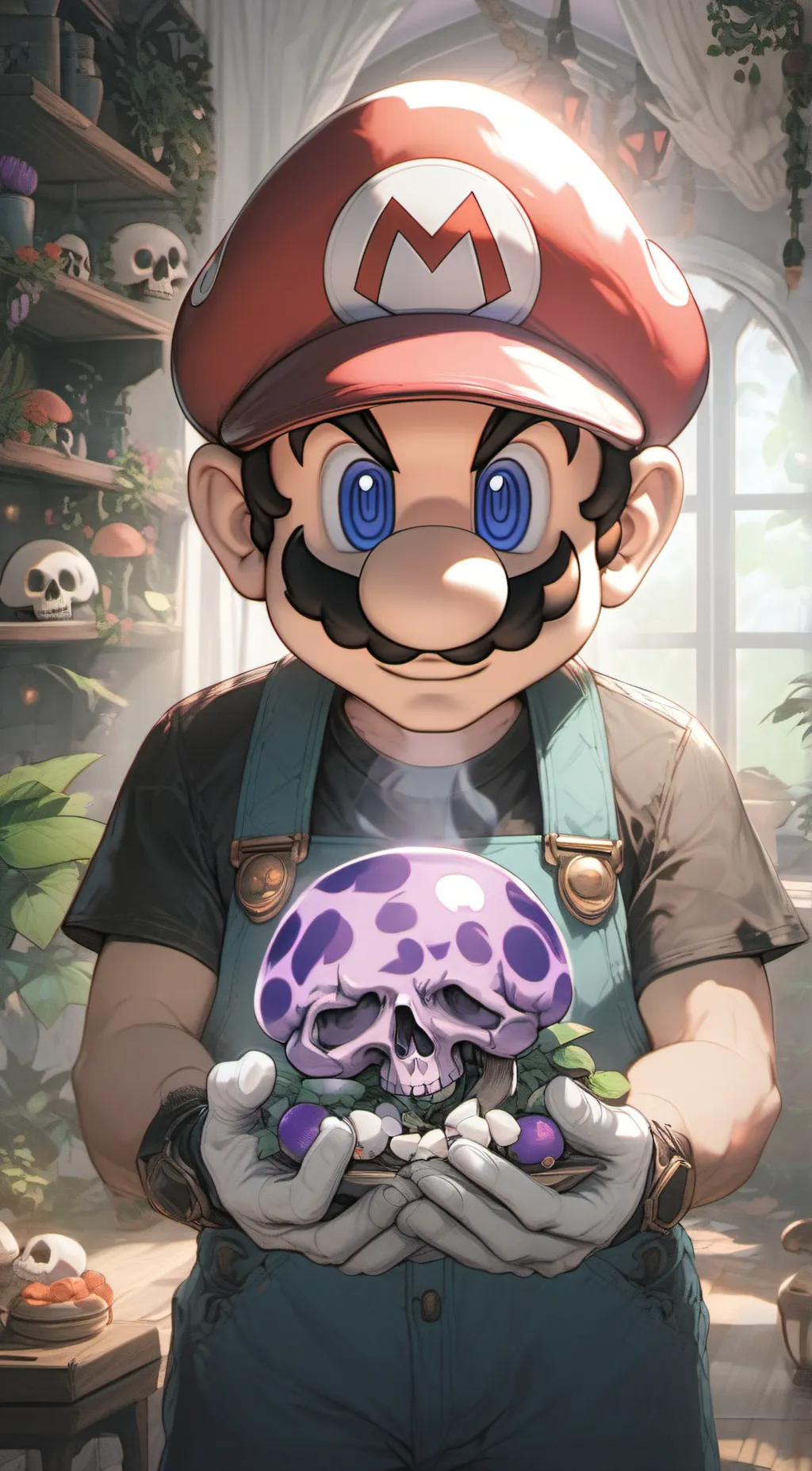 ai character: bad mario background