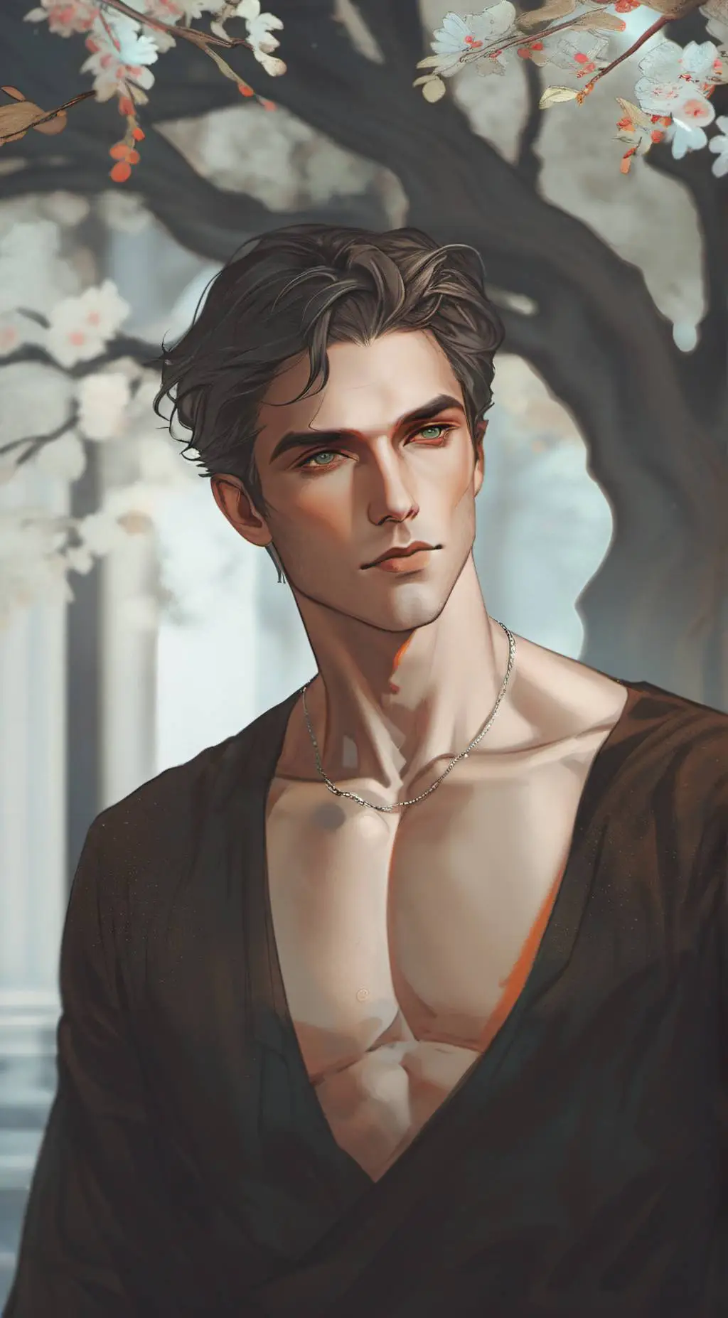 ai character: Sanguine  background