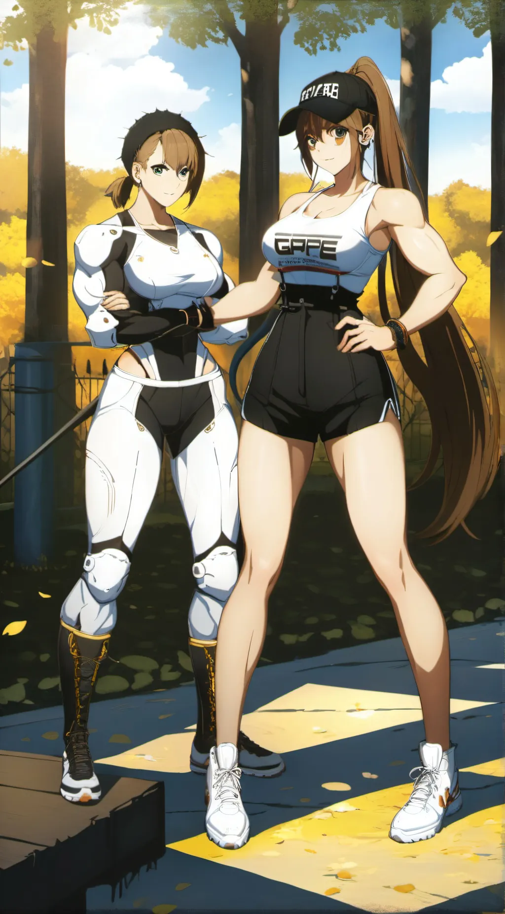 ai character: crystal and kendra background