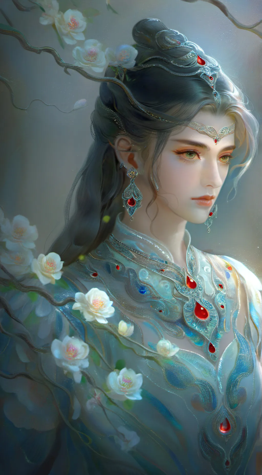 ai character: ishoko and Tamura. background