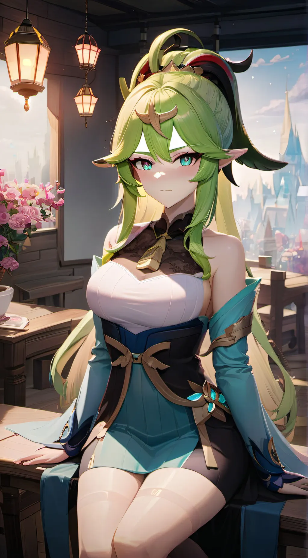 ai character: Velvet background