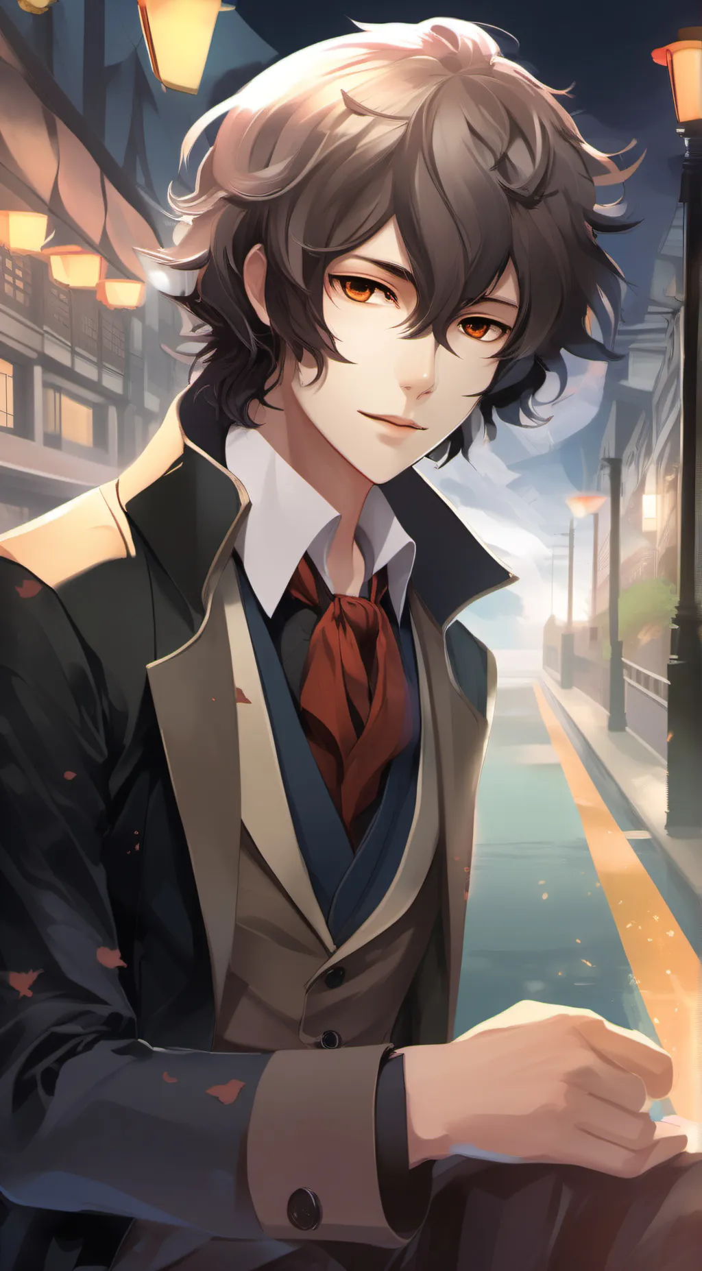 ai character: Osamu Dazai background
