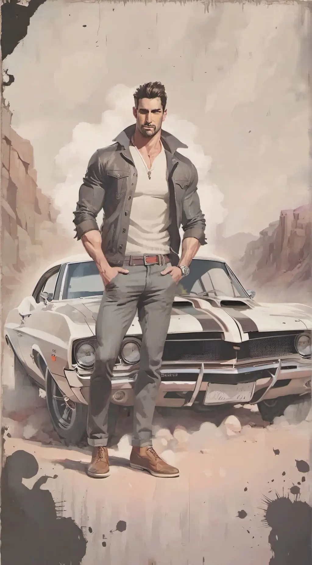 ai character: KurtH L  background