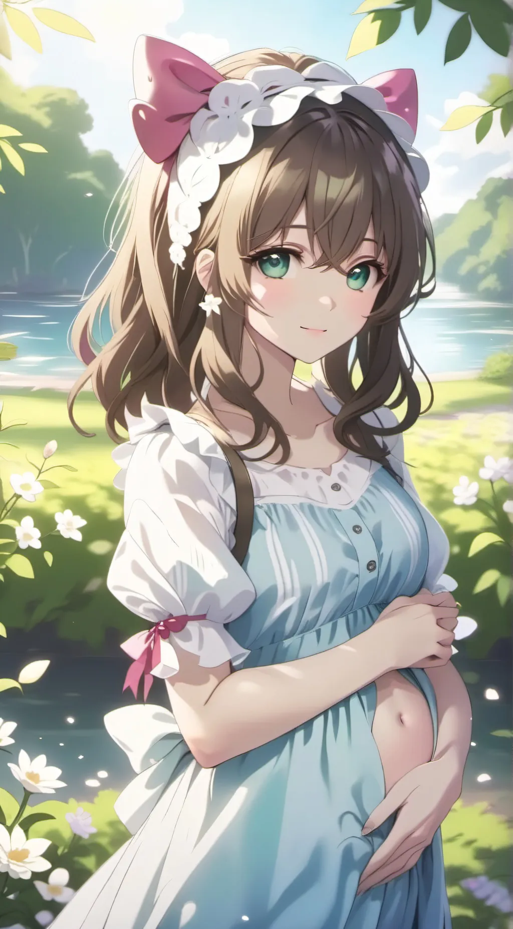 ai character: Koi background