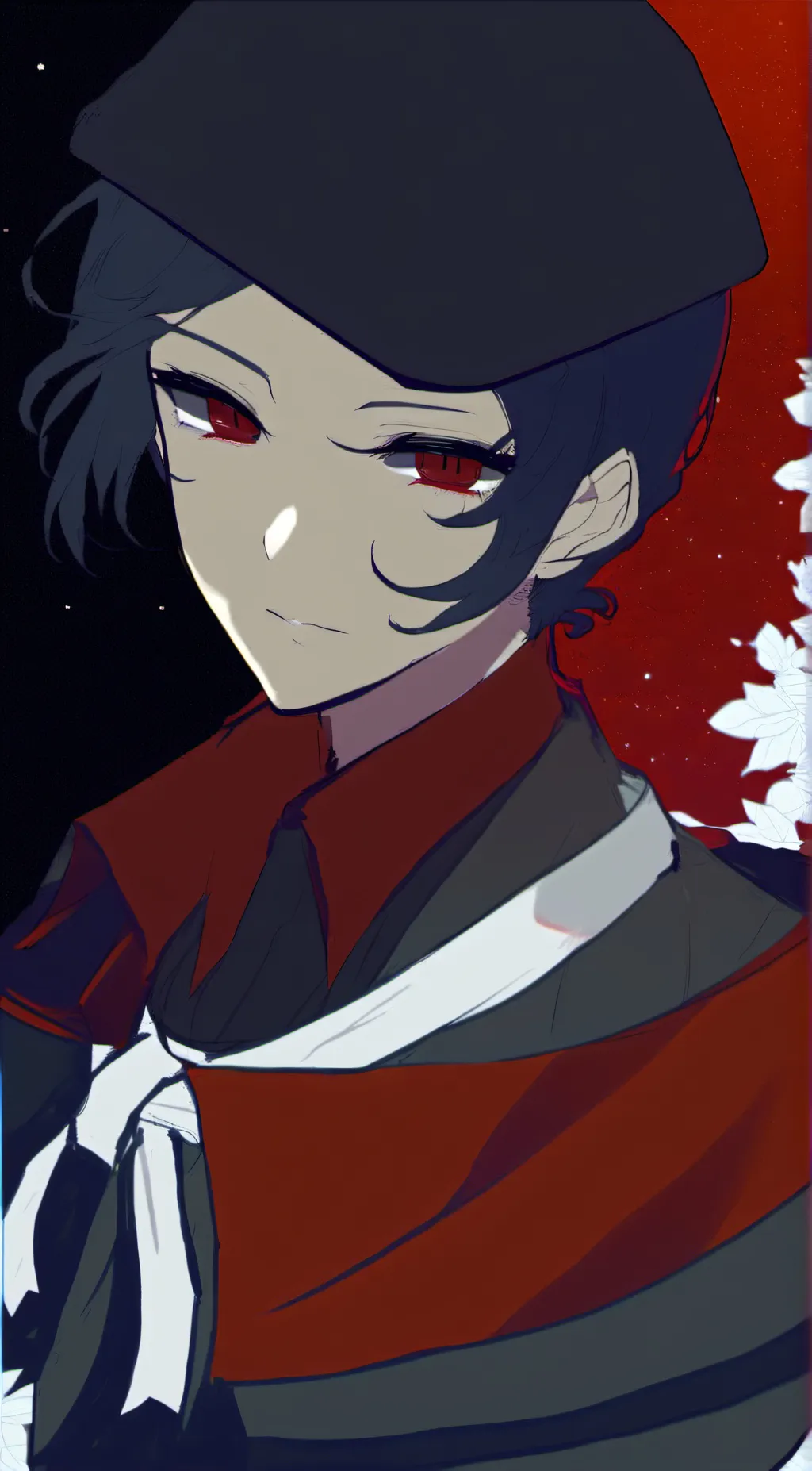 ai character: Muzan (pool party  background