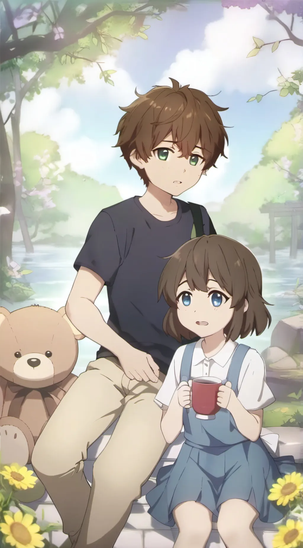 ai character: Afton reunion background