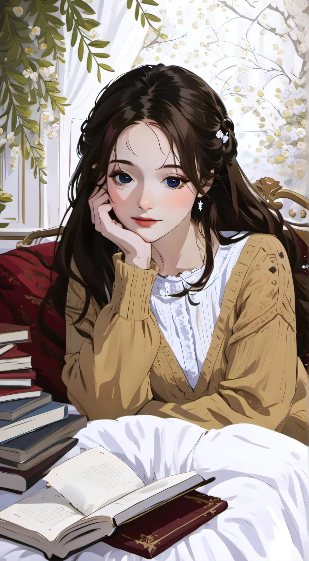 ai character: ella kim background