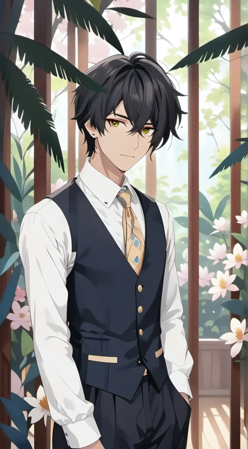 ai character: Ángel  background