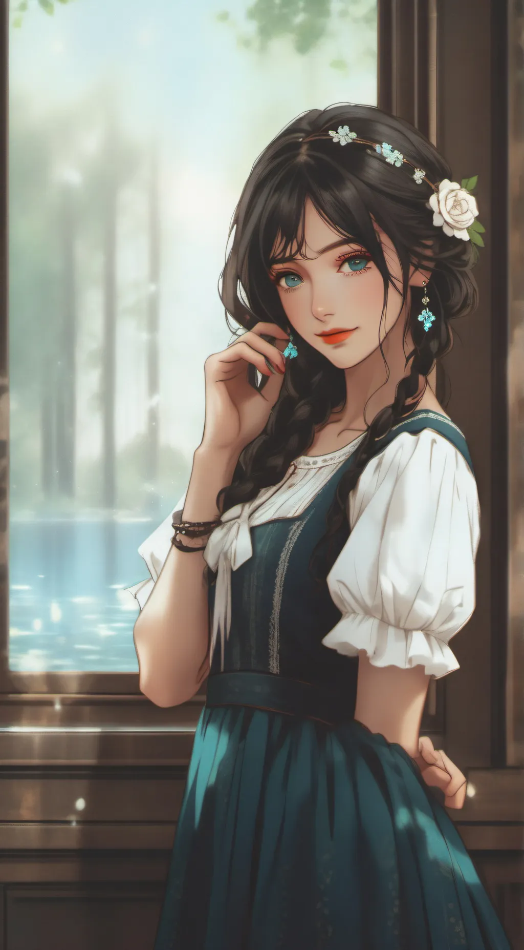 ai character: frau leyla background