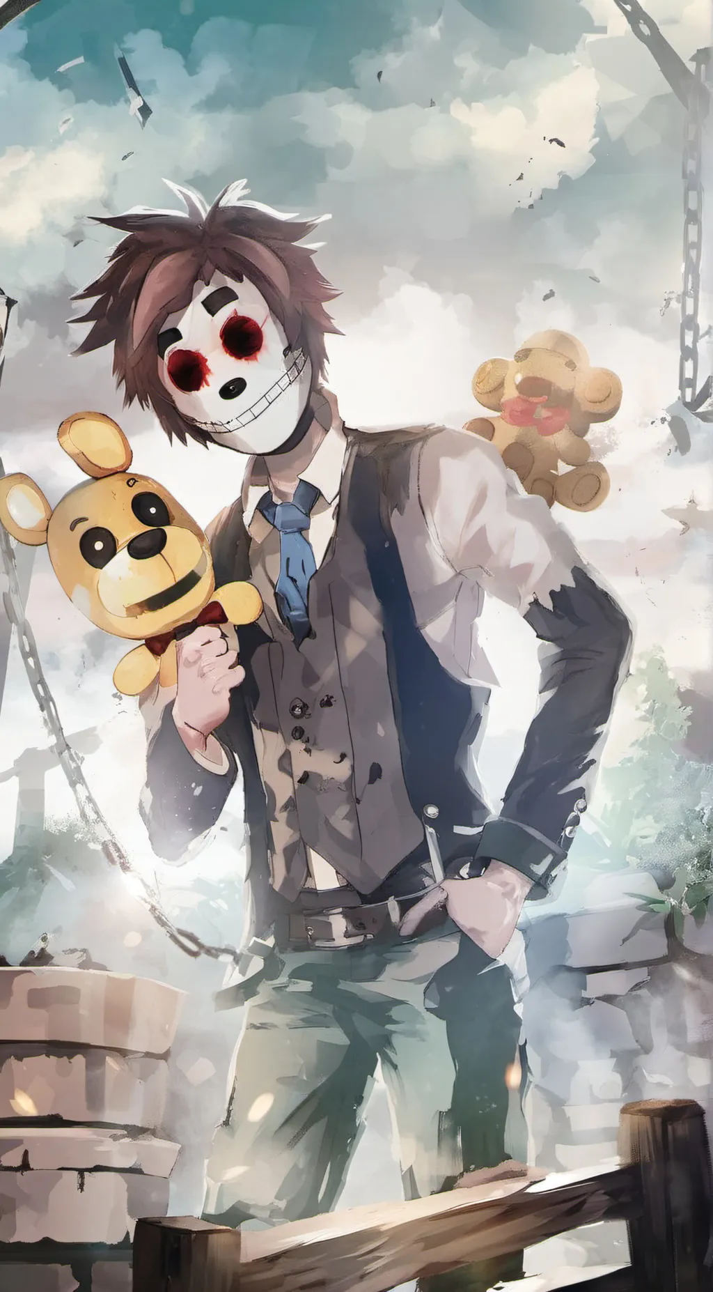 ai character: Michael Afton  background