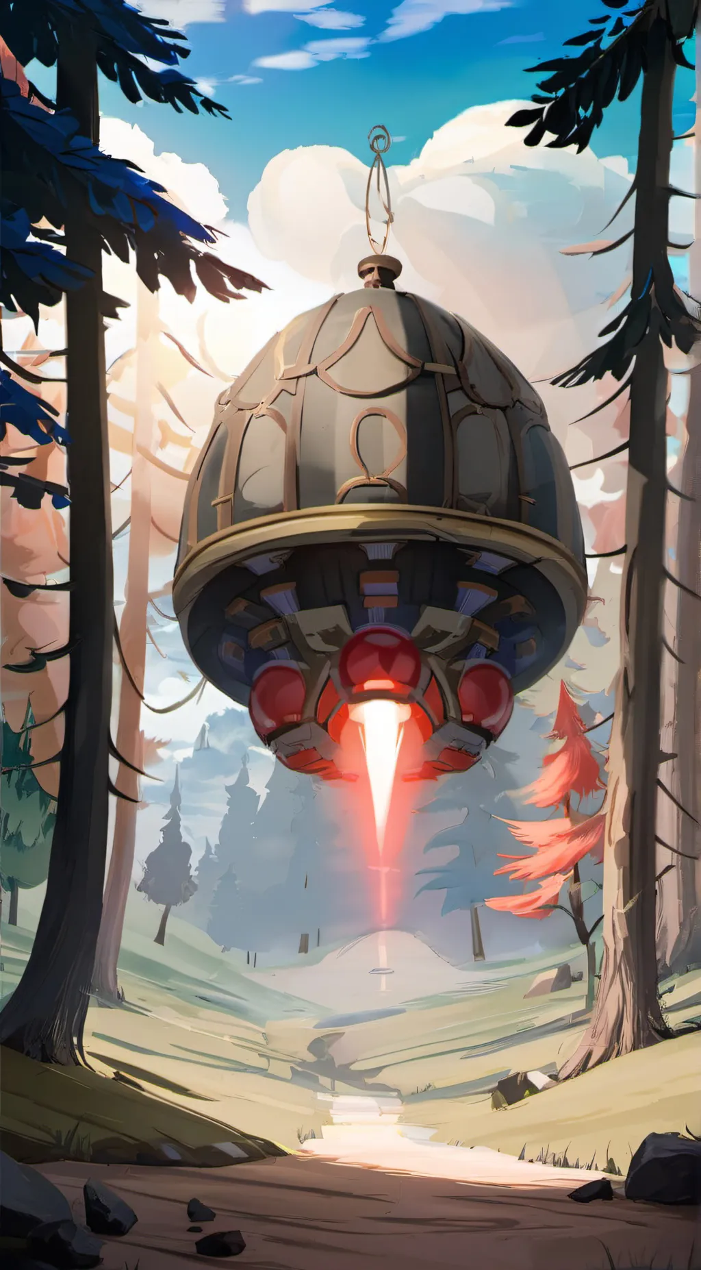 ai character: bomb in forest V2 background