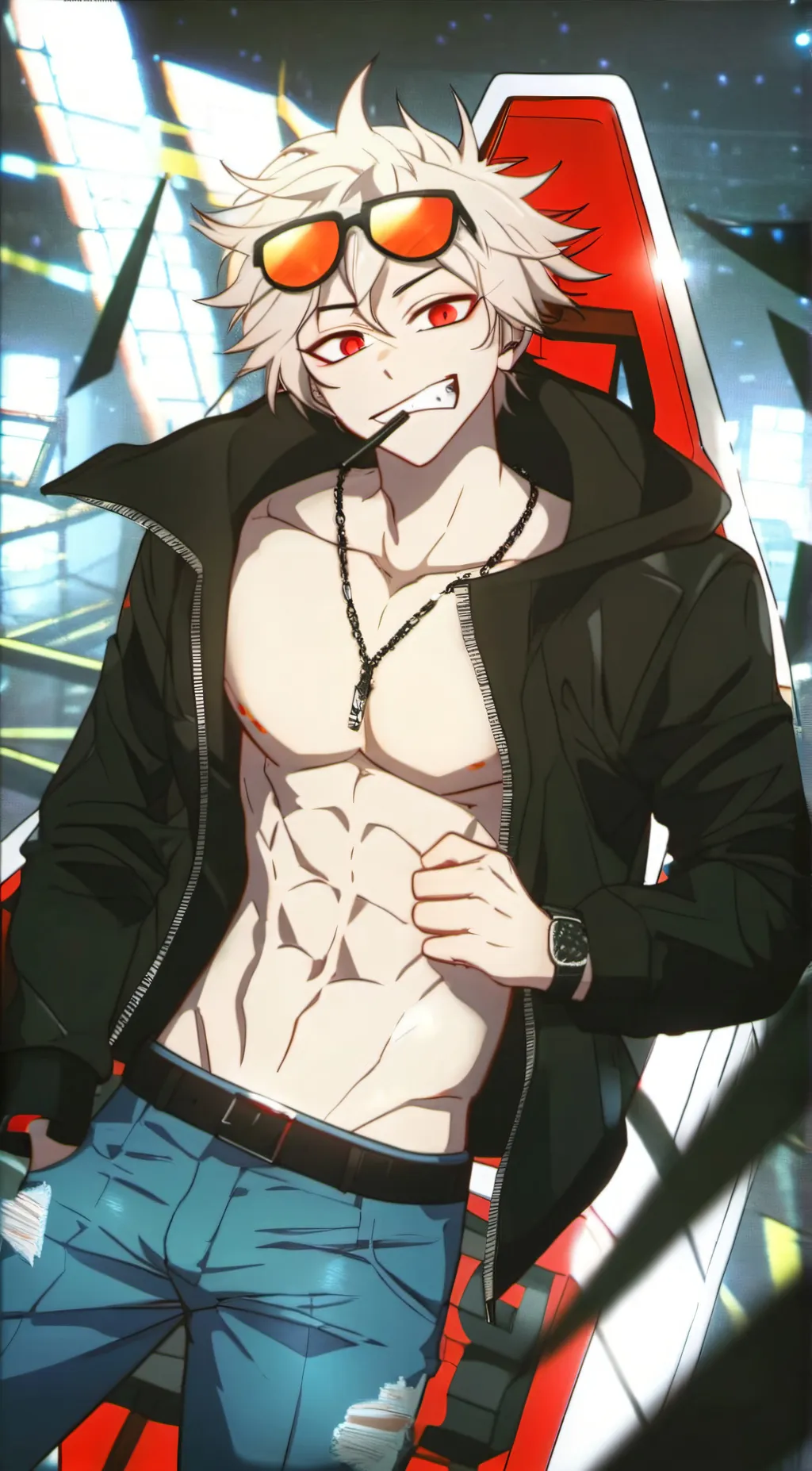 ai character: deric  background