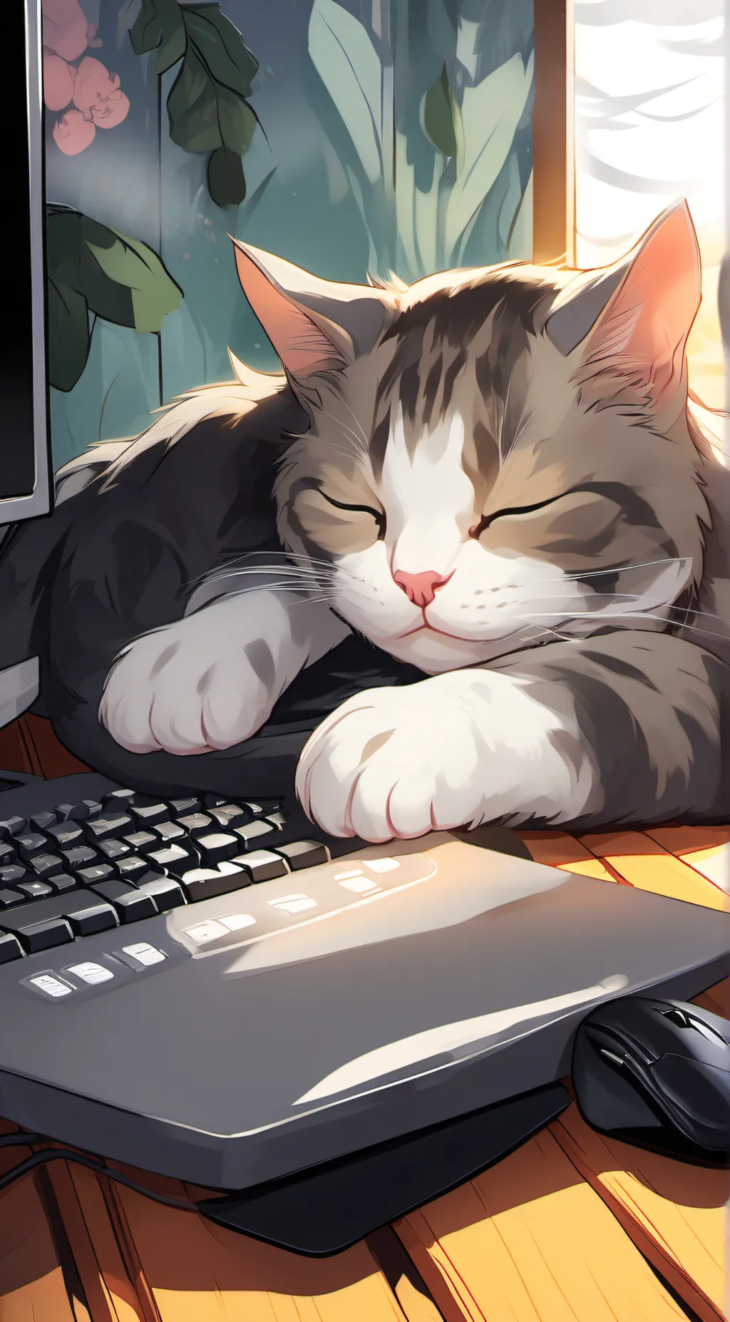 ai character: My cat background