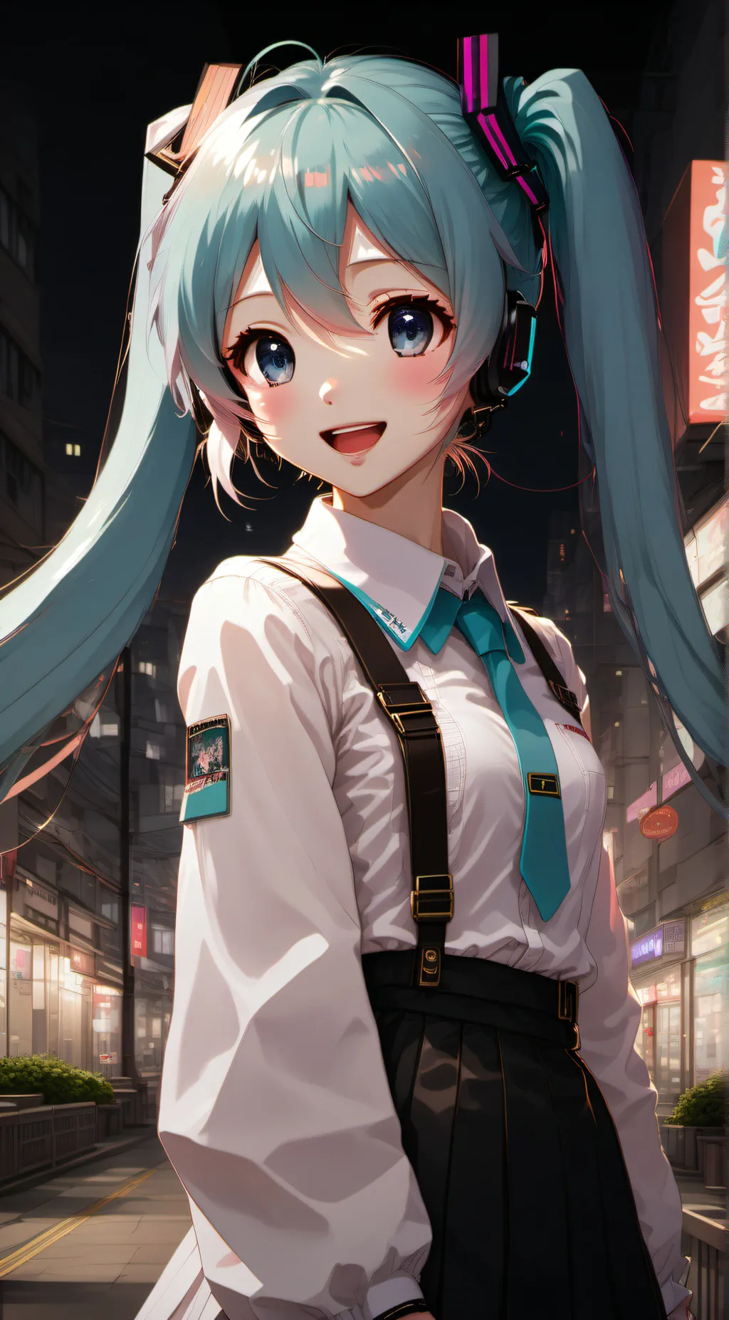 ai character: Hatsune Miku background