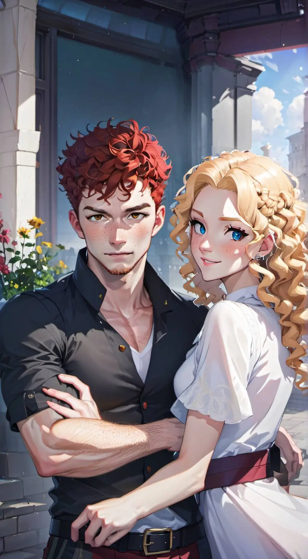 ai character: Lady & Kenai background