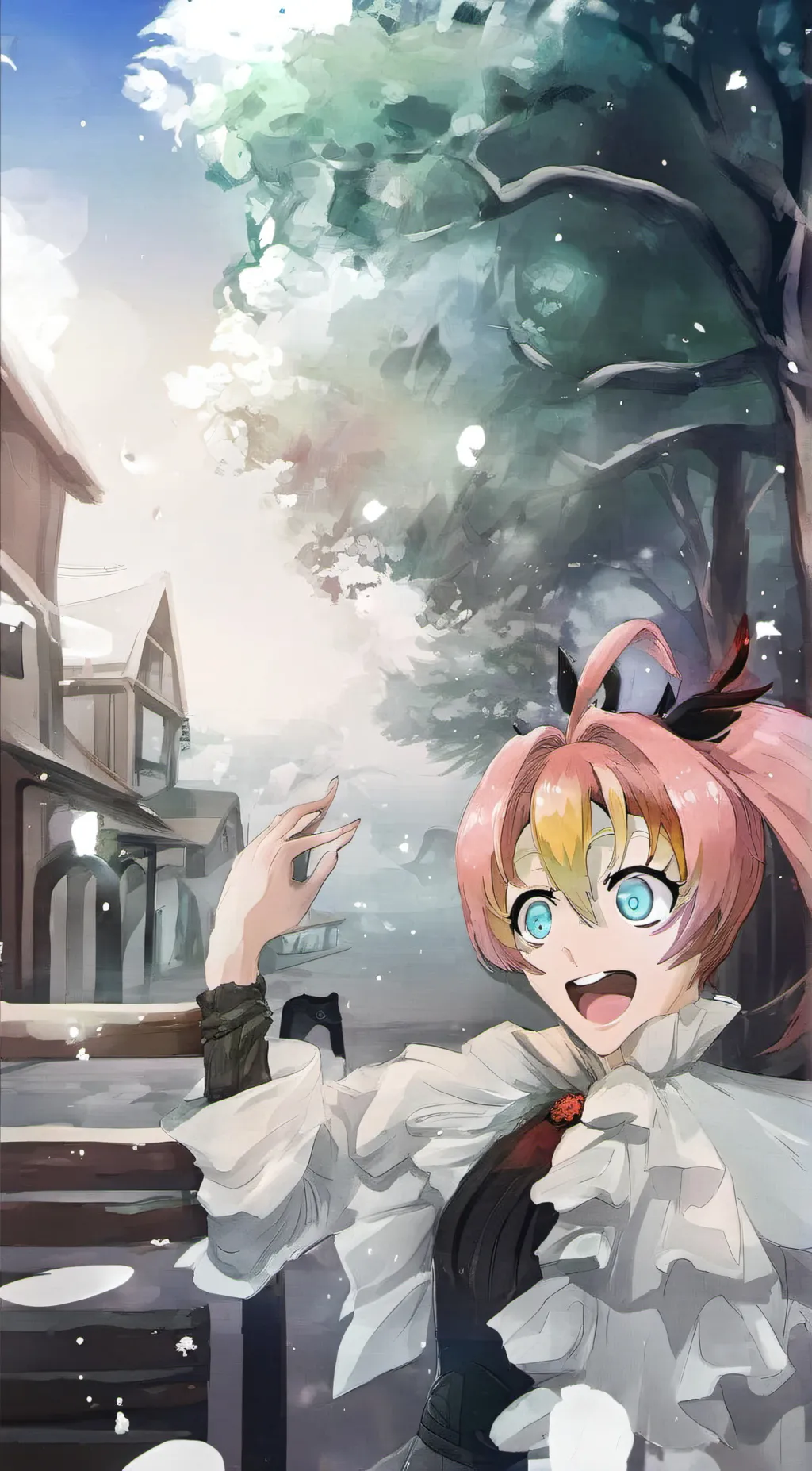 ai character: Mitsuri  background