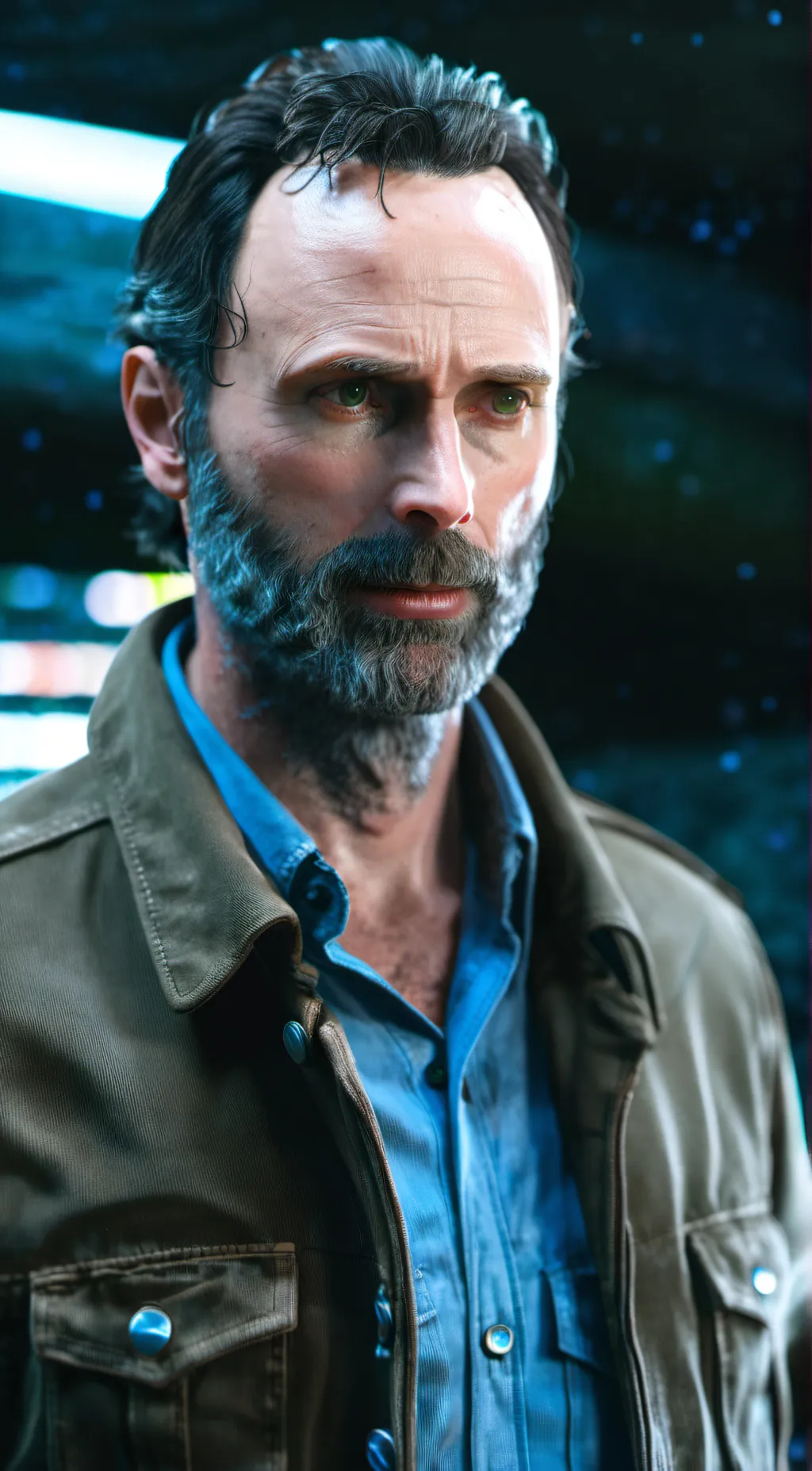 ai character: Rick grimes  background