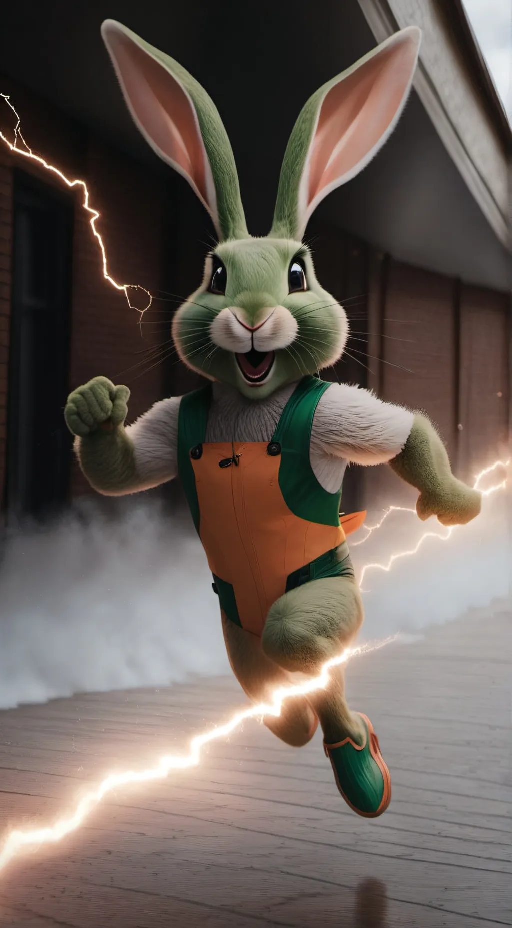 ai character: Hoppy Hopscotch background