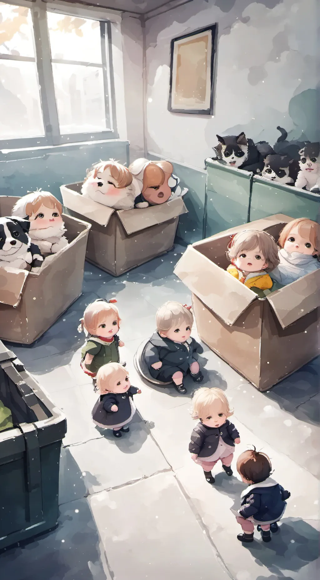 ai character: Random background