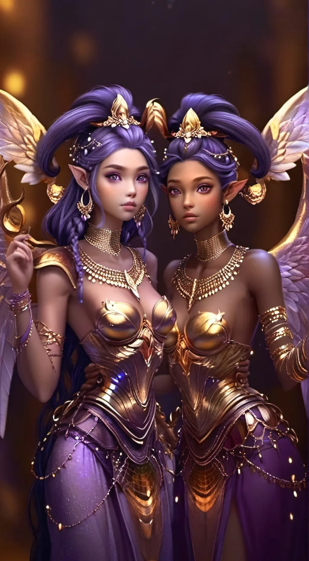 ai character: Tiny-Evylin&Amora background