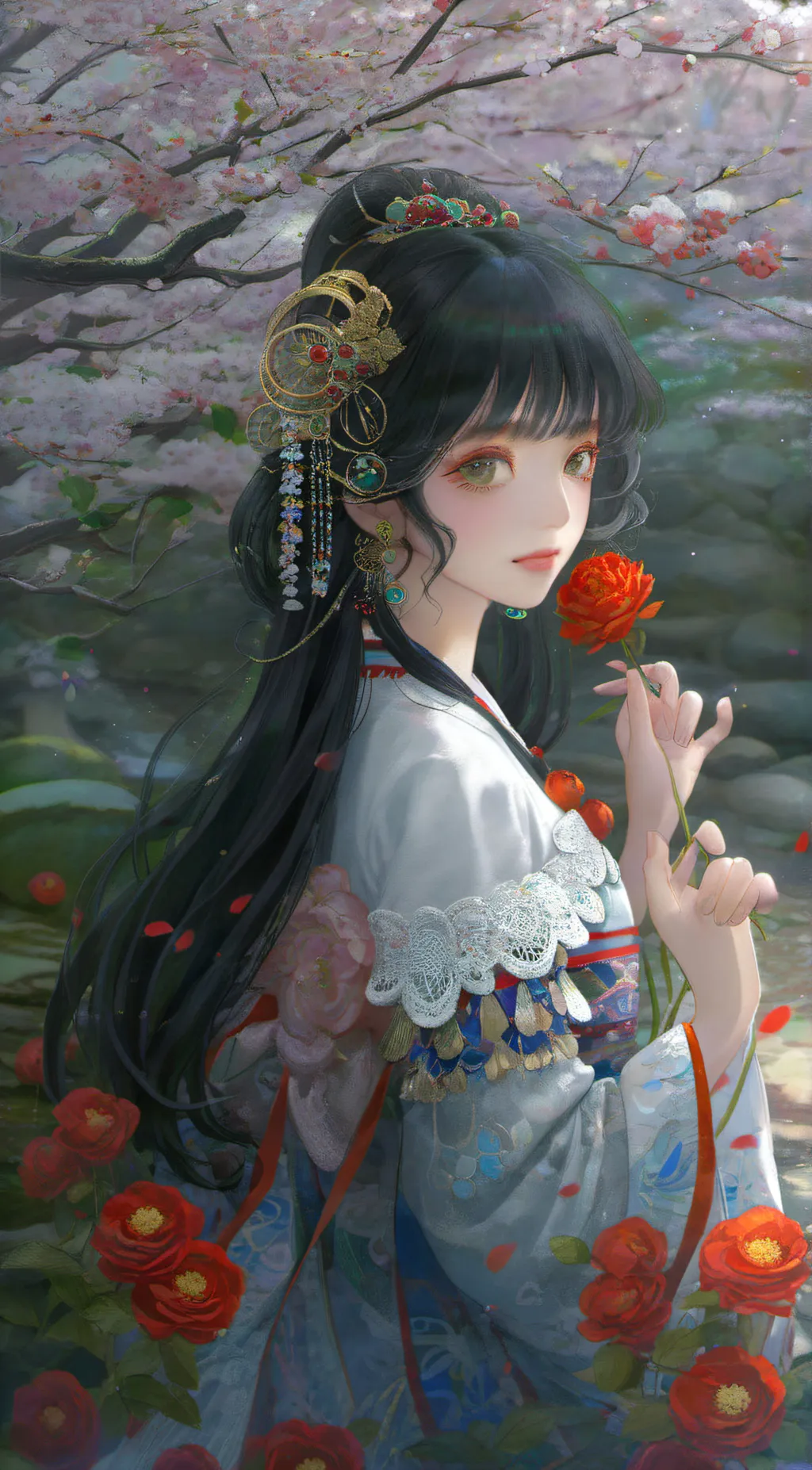 ai character: Muichiro tokito background