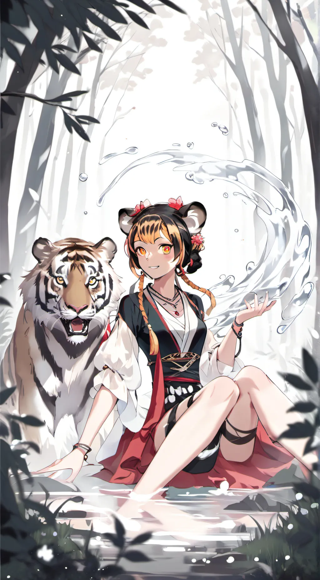 ai character: u choose her name background