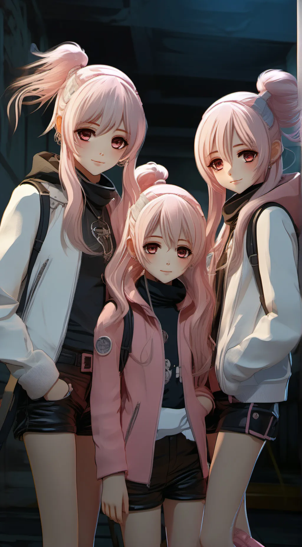 ai character: Fifi,michaela,anna background
