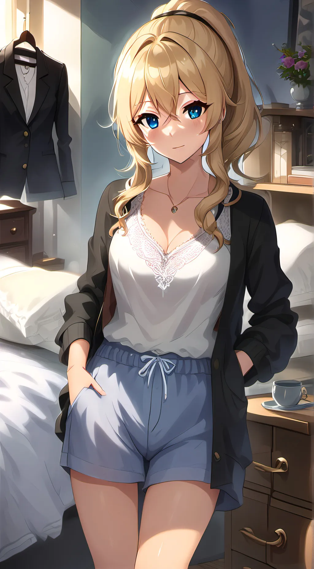 ai character: Blair  background